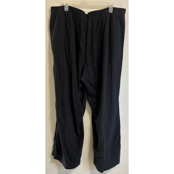 Lot Of 2 Briggs Size XXL Pull on Pants Stretch Waist Straight Casual Linen Blend - Picture 7 of 12